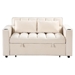 Maravella 55" 4-1 Multi-functional Sofa Bed - Milky White with Cup Holder and USB Port - CAB4723