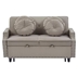 Ravelle 54" Loveseat Sofa Bed - Coffee Matte Velvet Fabric