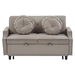 Ravelle 54" Loveseat Sofa Bed - Coffee Matte Velvet Fabric - CAB4799