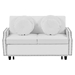 Ravelle 54" Loveseat Sofa Bed - Beige Matte Velvet Fabric - CAB4800