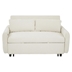 Fialora 57" Loveseat Sofa Bed - Beige Corduroy Fabric - Plastic Legs