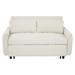 Fialora 57" Loveseat Sofa Bed - Beige Corduroy Fabric - Plastic Legs - CAB4950