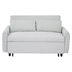 Fialora 57" Loveseat Sofa Bed - Light Blue Corduroy Fabric - Plastic Legs