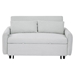 Fialora 57" Loveseat Sofa Bed - Light Blue Corduroy Fabric - Plastic Legs - CAB4951