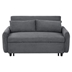 Fialora 57" Loveseat Sofa Bed - Dark Grey Corduroy Fabric - Plastic Legs