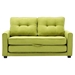 Nexariva 59" Loveseat Sofa with Pull-Out Bed - Green Chenille Fabric - CAB4974