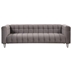 Nyranda 89" Modern Sofa - Dutch Fluff Upholstered - Gray