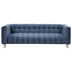 Nyranda 89" Modern Sofa - Dutch Fluff Upholstered - Blue