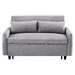 Volana 55" Loveseat Sofa Bed - Grey Microfiber Fabric - CAB5040