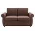 Eltanin 57" Loveseat Sleeper with Twin Size Memory Mattress - Brown Linen Fabric