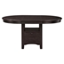 Lavon 42"W x 42"L 5-Piece Oval Extension Leaf Dining Set - Espresso