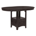 Lavon 42"W x 42"L Oval Extension Counter Dining Table Espresso