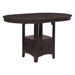 Lavon 42"W x 42"L Oval Extension Counter Dining Table Espresso - COA1162