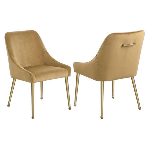 Mayette Upholstered Dining Side Chair Cognac - Set of 2 