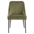 Olive Green Side Chair with Fabric - Olive Finish Frame - Set of 2