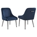 Accent Chairs - Blue Fabric - Set of 2 - COA1291