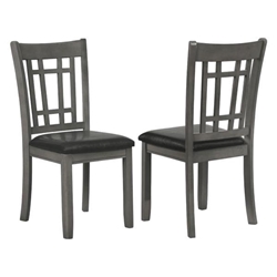 Lavon Wood Dining Side Chair Medium Grey - Set of 2 