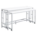 Jackson 18"W x 71"L 5-Piece Multipurpose Counter Height Table Set - White - COA1777