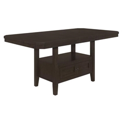 Prentiss 60"W x 42"L Extension Counter Dining Table - Cappuccino 