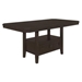 Prentiss 60"W x 42"L Extension Counter Dining Table - Cappuccino - COA1905