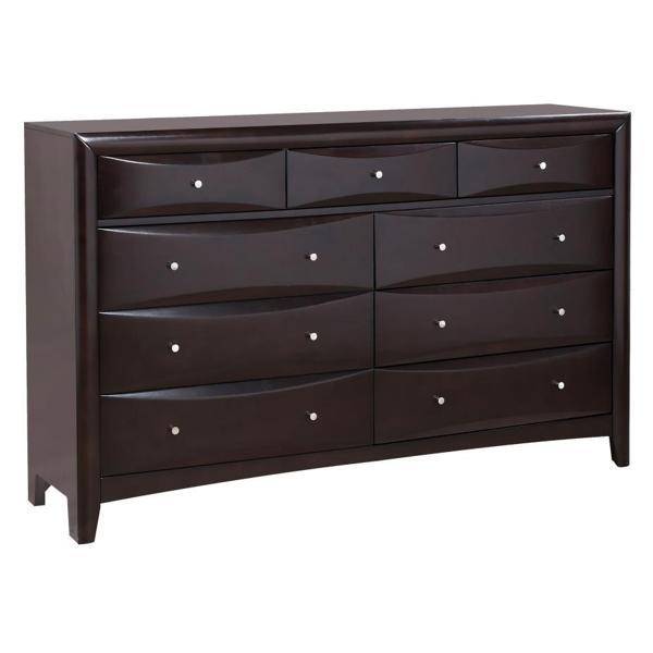 Phoenix 9-Drawer Dresser - Cappuccino 