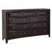 Phoenix 9-Drawer Dresser - Cappuccino - COA1957