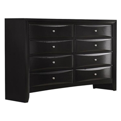 Briana 8-Drawer Dresser - Black 