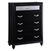 Barzini 5-Drawer Bedroom Chest - Black