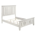 Sandy Beach Queen Panel Bed - Cream White