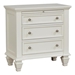 Sandy Beach 3-Drawer Nightstand Cream White - COA2005