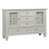 Sandy Beach 11-Drawer Dresser - Cream White