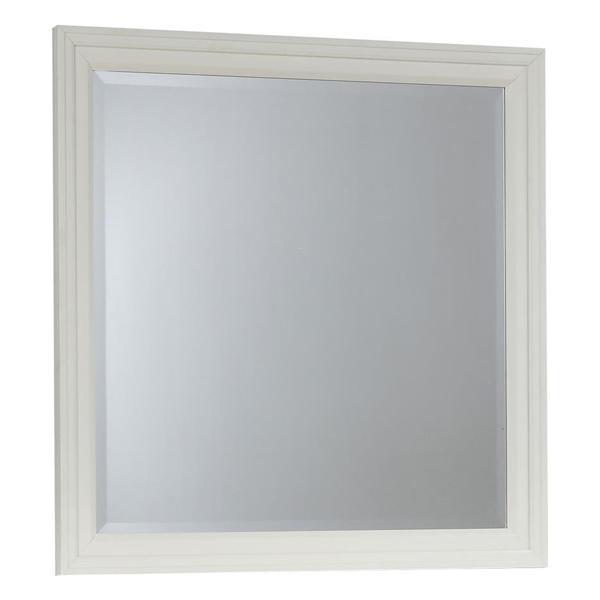 Sandy Beach Dresser Mirror - Cream White Finish Frame 