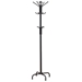 Collier 12 Hook Freestanding Coat Rack Hat Hanger - Black - COA2021