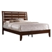 Serenity Wood Queen Panel Bed - Rich Merlot - COA2026