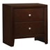 Serenity 2-Drawer Nightstand Rich Merlot