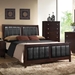 Carlton Wood Eastern King Panel Bed Cappuccino - COA2037