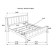 Carlton Wood Eastern King Panel Bed Cappuccino - COA2037