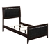 Carlton Wood Twin Panel Bed - Cappuccino