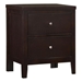 Carlton 2-Drawer Nightstand Cappuccino - COA2043