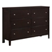 Carlton 6-Drawer Dresser - Cappuccino - COA2044