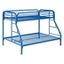 Morgan Metal Twin Over Full Bunk Bed - Blue