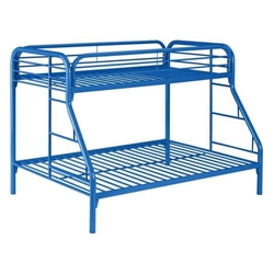 Morgan Metal Twin Over Full Bunk Bed - Blue 