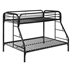 Morgan Metal Twin Over Full Bunk Bed - Black