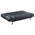 Dilleston Upholstered Tufted Convertible Sofa Bed - Black Leatherette