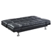 Dilleston Upholstered Tufted Convertible Sofa Bed - Black Leatherette - COA3985