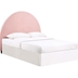 June Upholstered Queen or Full Panel Headboard - Blush - Pink