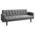 Sommer Upholstered Tufted Convertible Sofa Bed - Grey