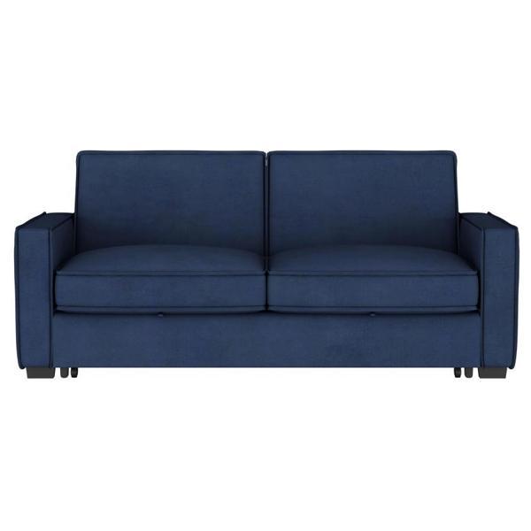 Gretchen Upholstered Convertible Sleeper Sofa Bed - Navy Blue 