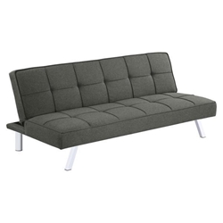 Joel Upholstered Tufted Convertible Sofa Bed - Grey 