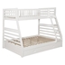 Ashton 2-Drawer Wood Twin Over Full Bunk Bed - White